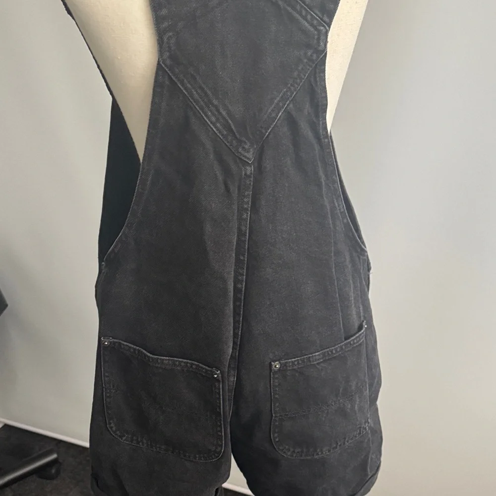 Old Navy Black Denim Overalls - Picture 3 of 4